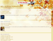 Tablet Screenshot of bellezaalternativa.blogspot.com