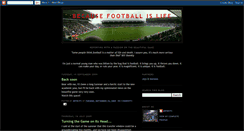 Desktop Screenshot of becausefootballislife.blogspot.com