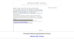 Desktop Screenshot of 4shared-indomp3.blogspot.com