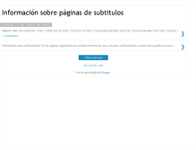 Tablet Screenshot of infodesubs.blogspot.com