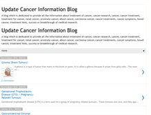 Tablet Screenshot of cancerinfoupdate.blogspot.com