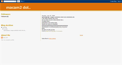 Desktop Screenshot of macam2dol.blogspot.com