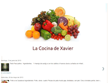 Tablet Screenshot of lacocinadexavier.blogspot.com