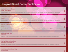 Tablet Screenshot of breastcancerbootcamp.blogspot.com