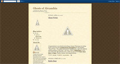 Desktop Screenshot of ghostsofalexandria.blogspot.com