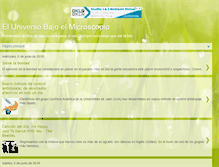 Tablet Screenshot of eluniversobajoelmicroscopio.blogspot.com