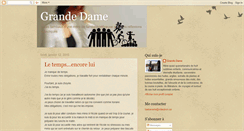 Desktop Screenshot of grande-dame.blogspot.com