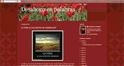 Desktop Screenshot of desahogopalabras.blogspot.com