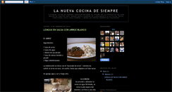 Desktop Screenshot of lanuevacocinadesiempre.blogspot.com