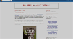 Desktop Screenshot of blogagainsttorture.blogspot.com