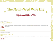 Tablet Screenshot of newlywedwifelife.blogspot.com