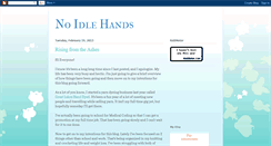 Desktop Screenshot of noidlehandswithyarn.blogspot.com