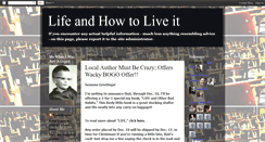 Desktop Screenshot of lifeandhowtoliveit-leebweaver.blogspot.com