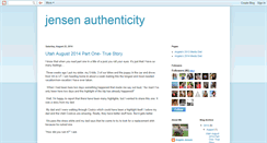 Desktop Screenshot of jensenauthenticity.blogspot.com