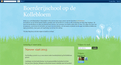 Desktop Screenshot of boerderijschoolkollebloem.blogspot.com