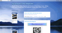 Desktop Screenshot of performanceboat.blogspot.com