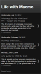 Mobile Screenshot of lifewithmaemo.blogspot.com