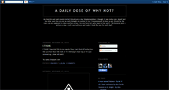 Desktop Screenshot of dailydoseofwhynot.blogspot.com
