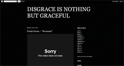 Desktop Screenshot of disgraceisnothingbutgraceful.blogspot.com