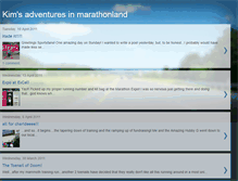 Tablet Screenshot of kimsadventuresinmarathonland.blogspot.com