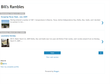 Tablet Screenshot of billsrambles.blogspot.com