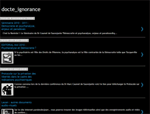 Tablet Screenshot of docte-ignorance.blogspot.com