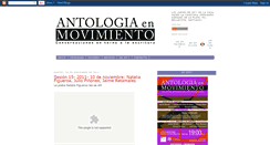 Desktop Screenshot of antologiaenmovimiento.blogspot.com