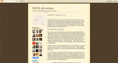 Desktop Screenshot of mayaadventures.blogspot.com