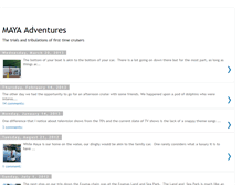 Tablet Screenshot of mayaadventures.blogspot.com