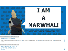 Tablet Screenshot of iamanarwhal.blogspot.com