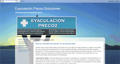 Desktop Screenshot of eyaculacionprecozsoluciones.blogspot.com