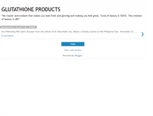 Tablet Screenshot of glutathioneproducts.blogspot.com