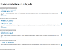 Tablet Screenshot of documentalistaeneltejado.blogspot.com