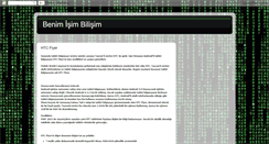 Desktop Screenshot of benimisimbilisim.blogspot.com