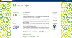 Desktop Screenshot of elreciclajedebate.blogspot.com