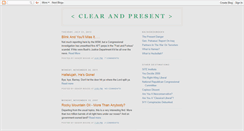 Desktop Screenshot of clearandpresent.blogspot.com