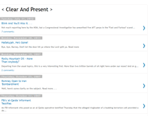 Tablet Screenshot of clearandpresent.blogspot.com