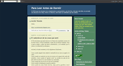 Desktop Screenshot of paraleerantesdedormir.blogspot.com
