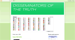 Desktop Screenshot of disseminatorsofthetruth.blogspot.com