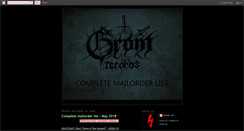 Desktop Screenshot of grom-records.blogspot.com