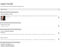 Tablet Screenshot of espai-munda.blogspot.com