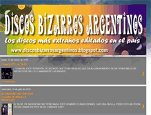 Tablet Screenshot of discosbizarrosargentinos.blogspot.com