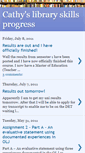 Mobile Screenshot of cathyslibraryskillsprogress.blogspot.com