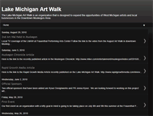 Tablet Screenshot of lakemichiganartwalk.blogspot.com