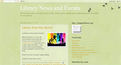 Desktop Screenshot of fauquiercountylibrarynews.blogspot.com
