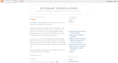 Desktop Screenshot of literarytranslation.blogspot.com