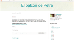 Desktop Screenshot of elbalcondepetra.blogspot.com