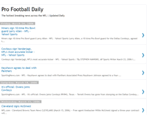 Tablet Screenshot of profootballdaily.blogspot.com