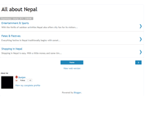 Tablet Screenshot of justaboutnepal.blogspot.com