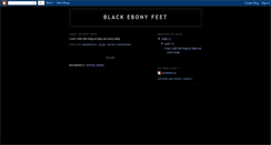 Desktop Screenshot of blackebonyfeet.blogspot.com